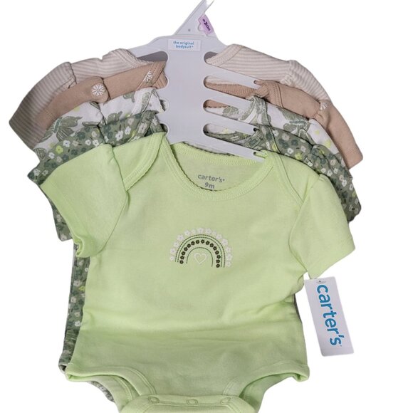 Carter's Baby 5-Pack Neutral Bodysuit Set - Soft & Adorable Essentials - Picture 7 of 7